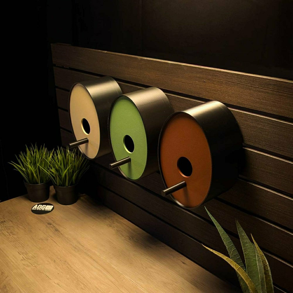 Plow & Hearth Ellipse Earth Tones Modern Birdhouse