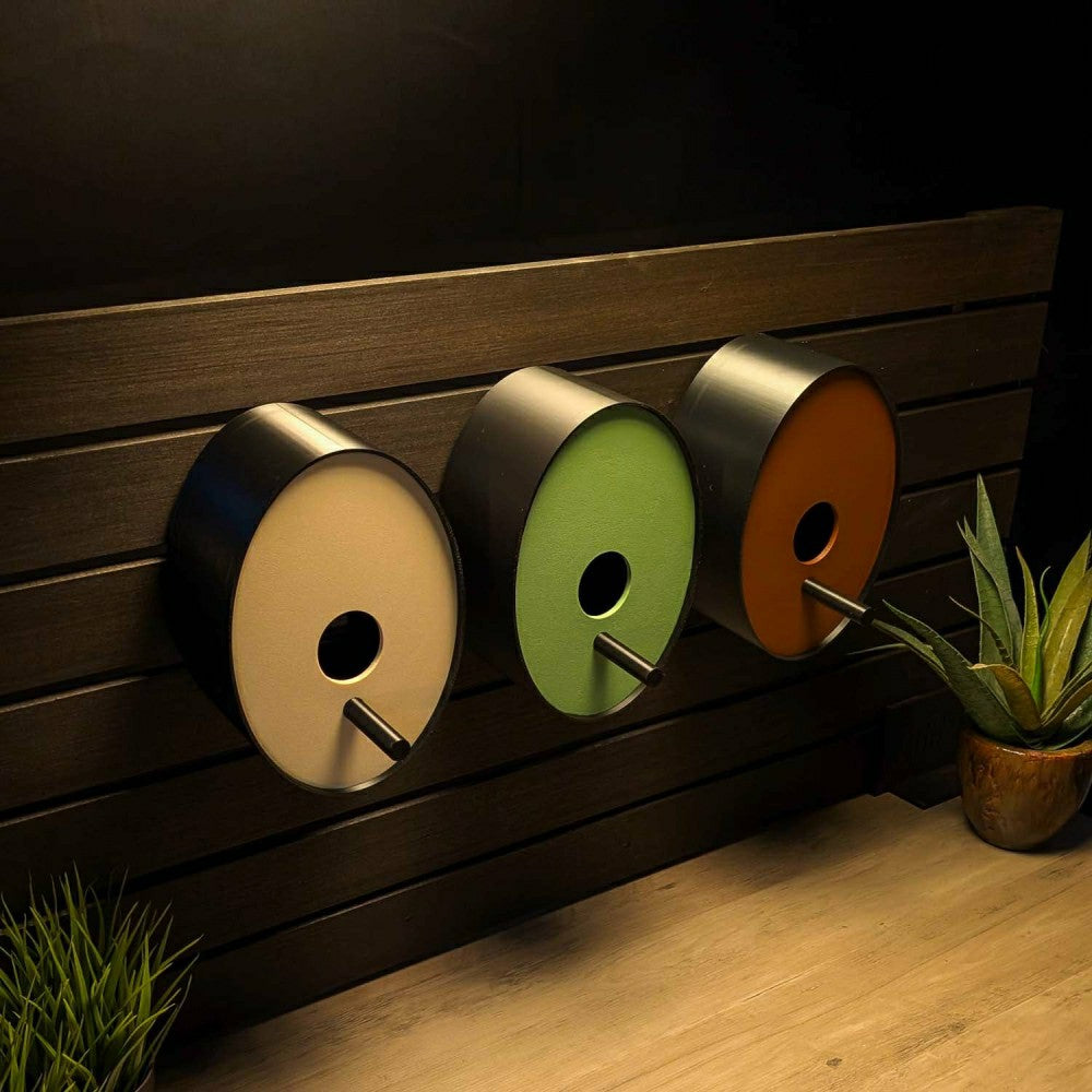 Plow & Hearth Ellipse Earth Tones Modern Birdhouse