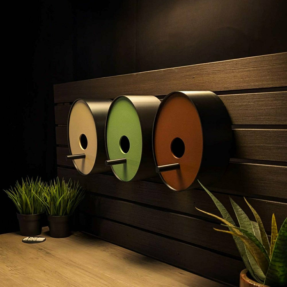 Plow & Hearth Ellipse Earth Tones Modern Birdhouse