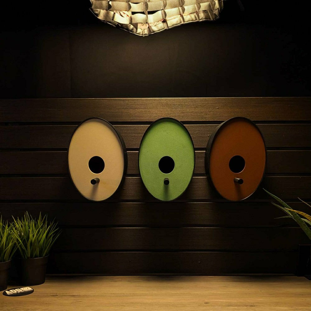 Plow & Hearth Ellipse Earth Tones Modern Birdhouse