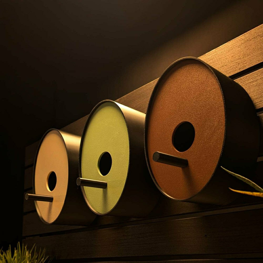 Plow & Hearth Ellipse Earth Tones Modern Birdhouse