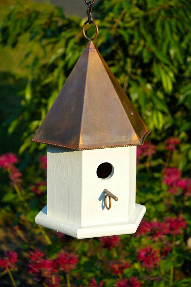 Plow & Hearth Copper Songbird Bird House