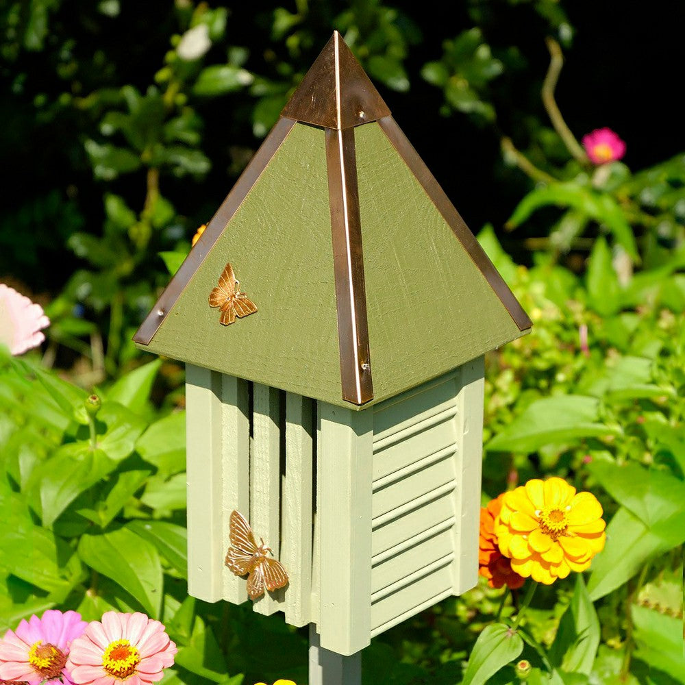 Plow & Hearth Flutterbye Cypress and Copper Butterfly House