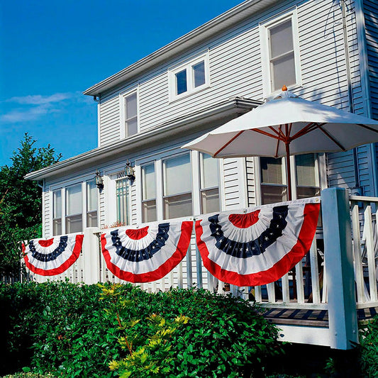 Plow & Hearth Patriotic Bunting, Medium