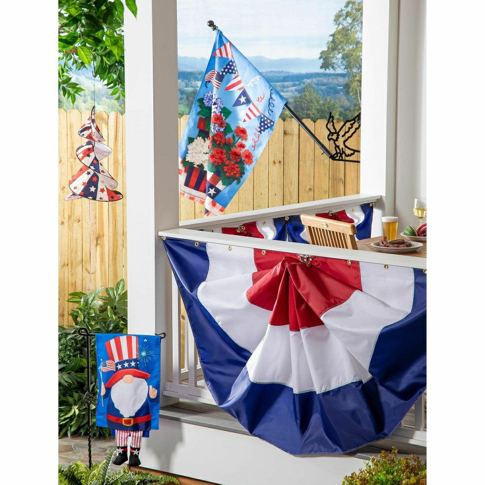 Plow & Hearth Patriotic Lit Bunting Kit, Large