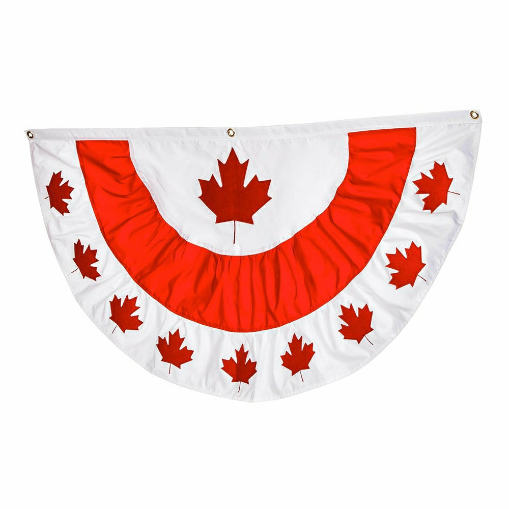 Plow & Hearth Canadian Maple Leaf Applique Bunting