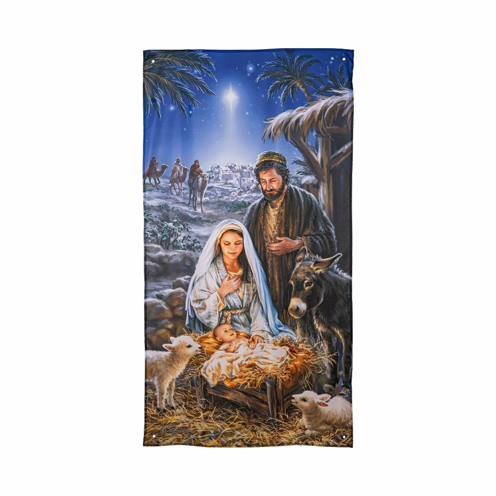 Plow & Hearth The Savior is Born Premium Door Cover