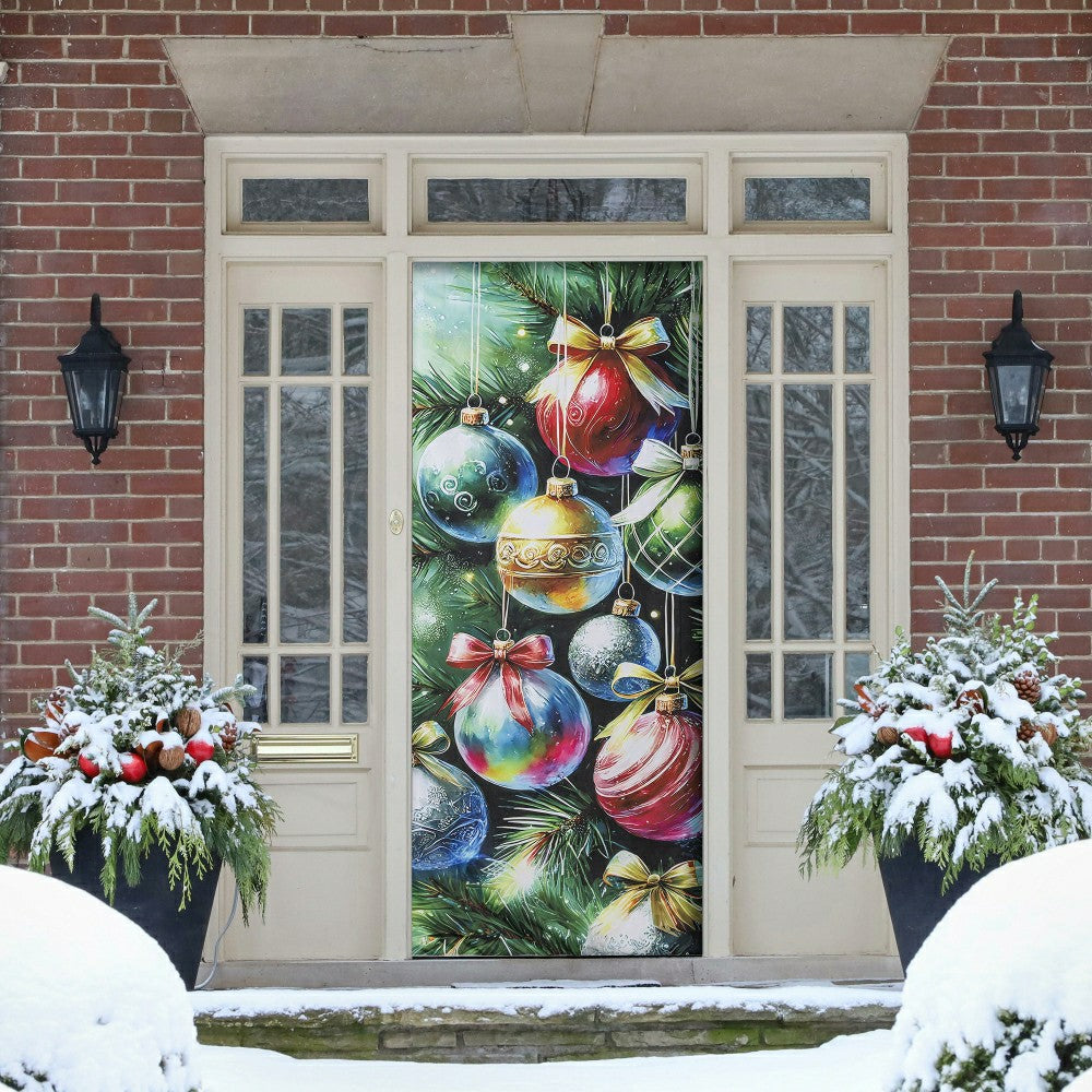 Plow & Hearth Holiday Ornaments Door Cover
