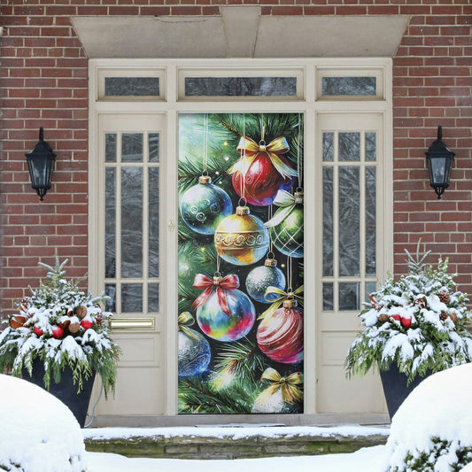 Plow & Hearth Holiday Ornaments Door Cover