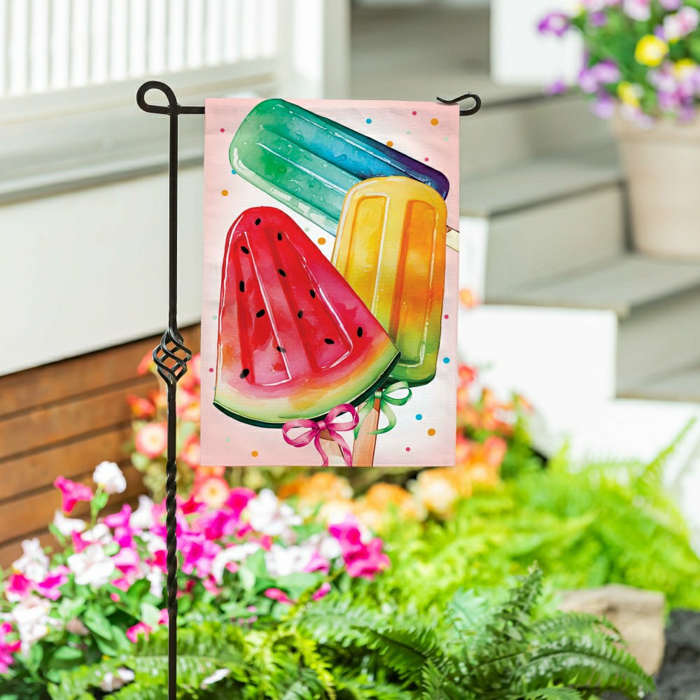 Plow & Hearth Burlap Garden Flag