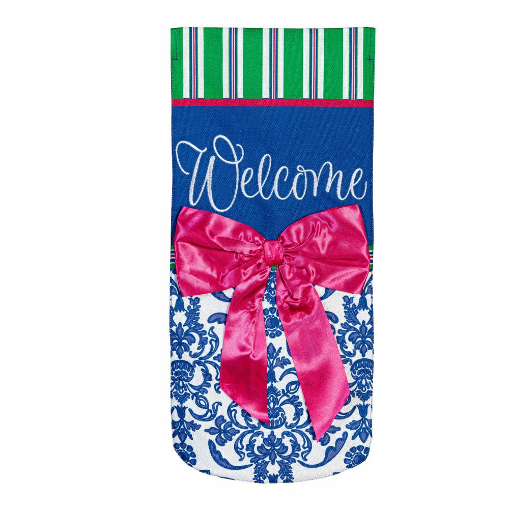 Plow & Hearth Welcome Bow Chinoiserie Everlasting Impression