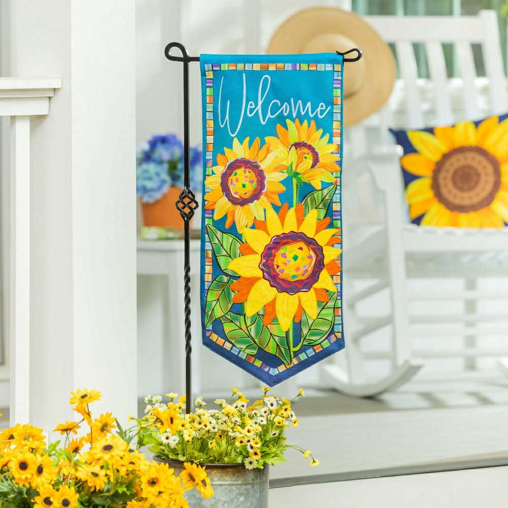 Plow & Hearth Sunflower Garden Welcome Everlasting Impression
