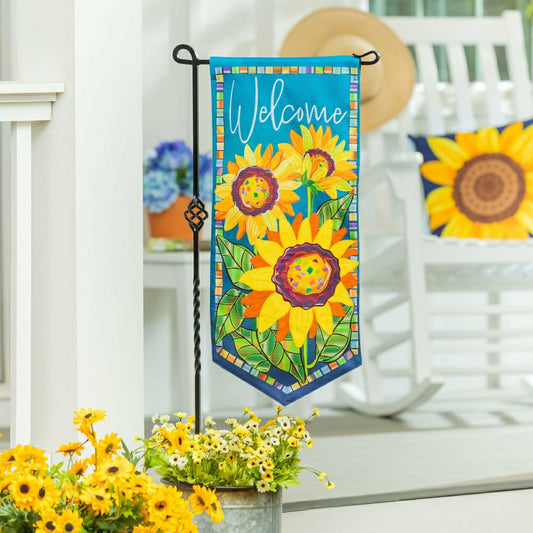 Plow & Hearth Sunflower Garden Welcome Everlasting Impression