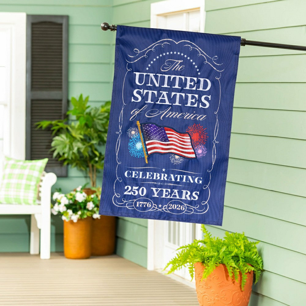 Plow & Hearth 250th Anniversary Celebration Applique House Flag