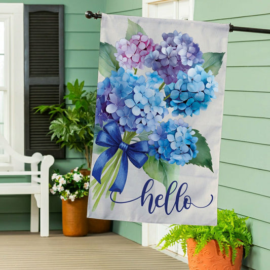 Plow & Hearth Simple Life Ladybug Burlap House Flag
