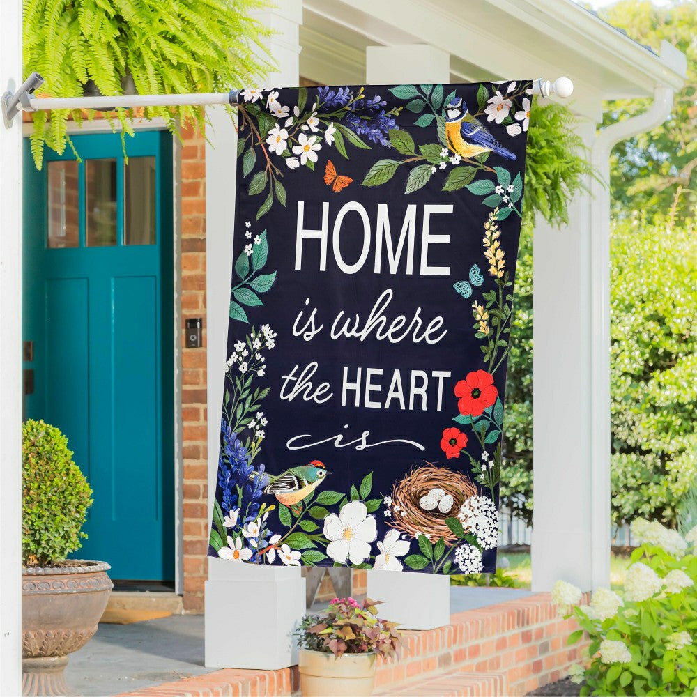 Plow & Hearth Cottage Garden Suede House Flag