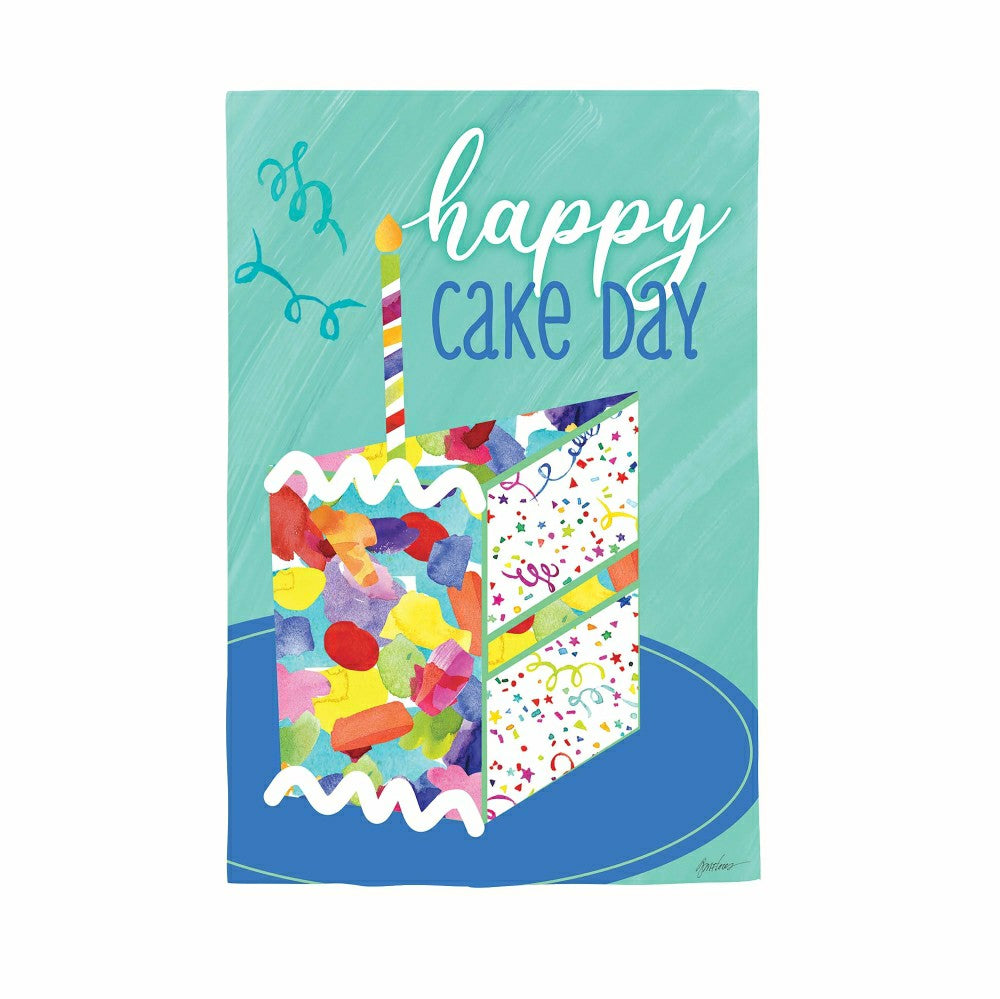 Plow & Hearth Birthday Party Reversible Suede House Flag