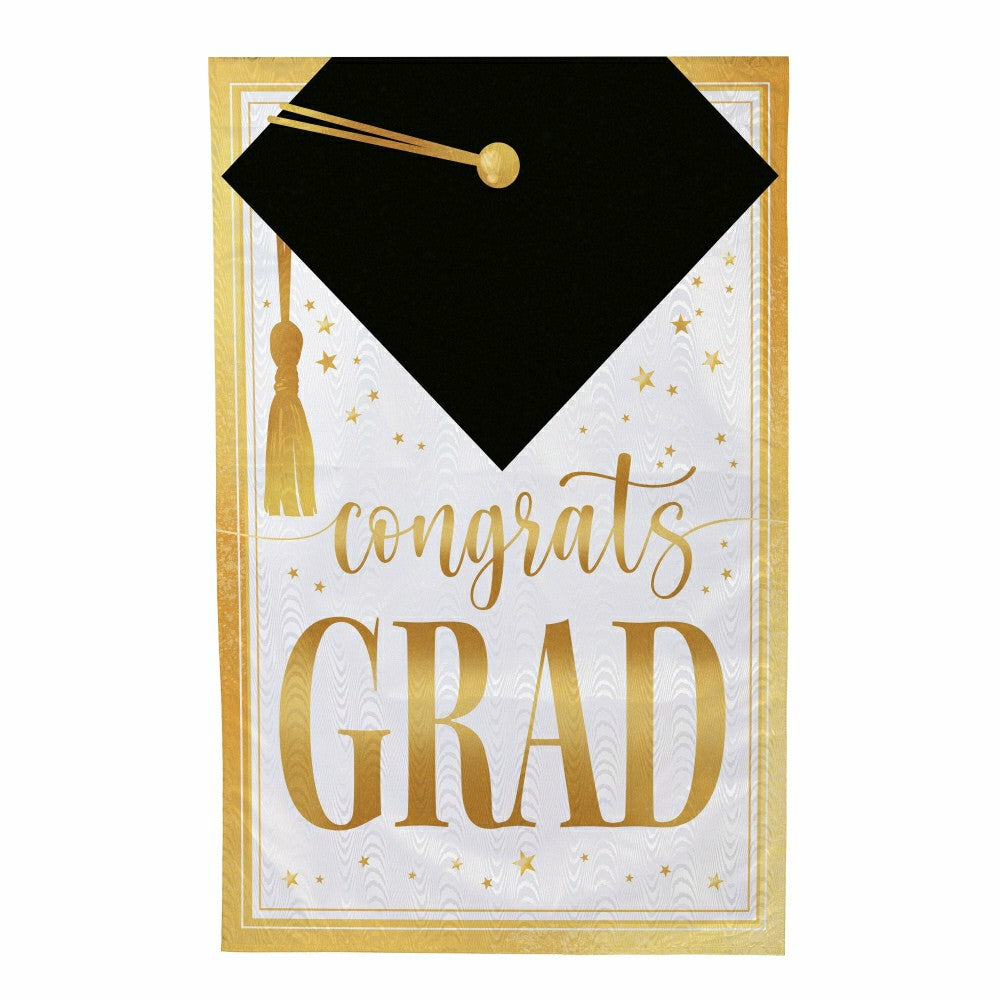 Plow & Hearth Graduation Moire House Flag