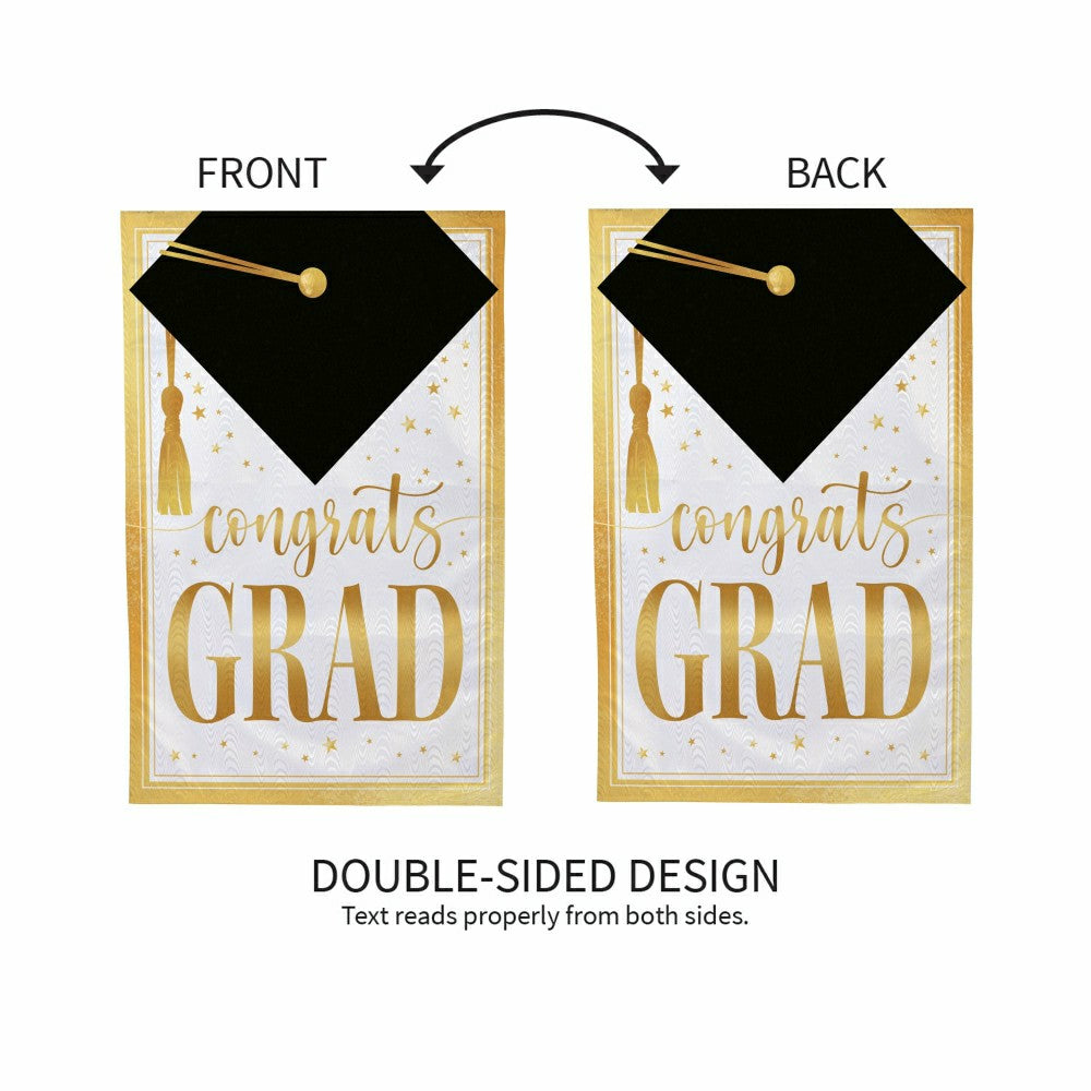 Plow & Hearth Graduation Moire House Flag