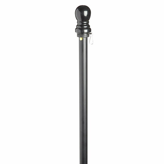 Plow & Hearth Black Metal House Flag Pole