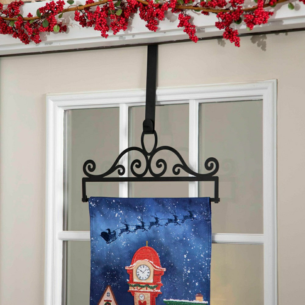 Plow & Hearth Scroll Garden Flag Over the Door Hanger