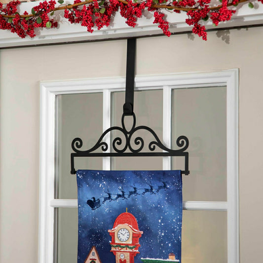 Plow & Hearth Scroll Garden Flag Over the Door Hanger