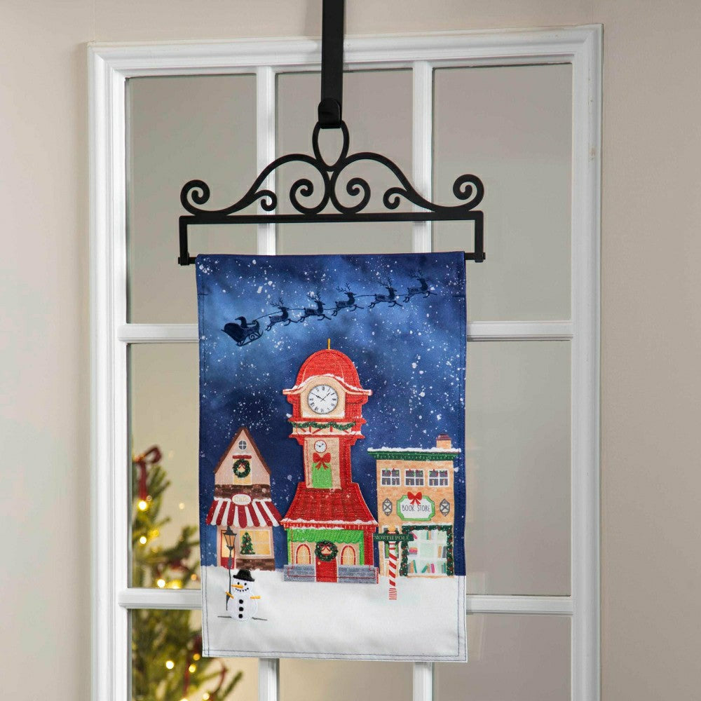 Plow & Hearth Scroll Garden Flag Over the Door Hanger
