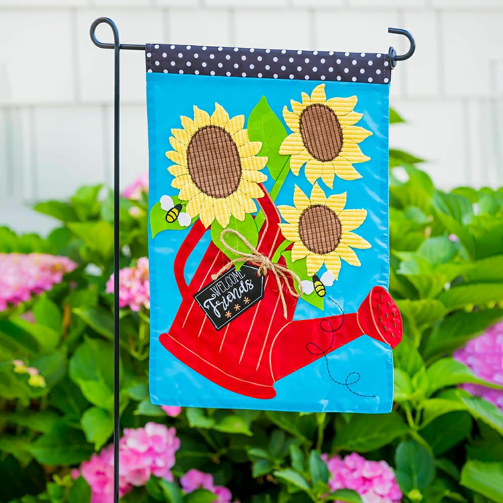 Plow & Hearth Black Garden Flag Stand