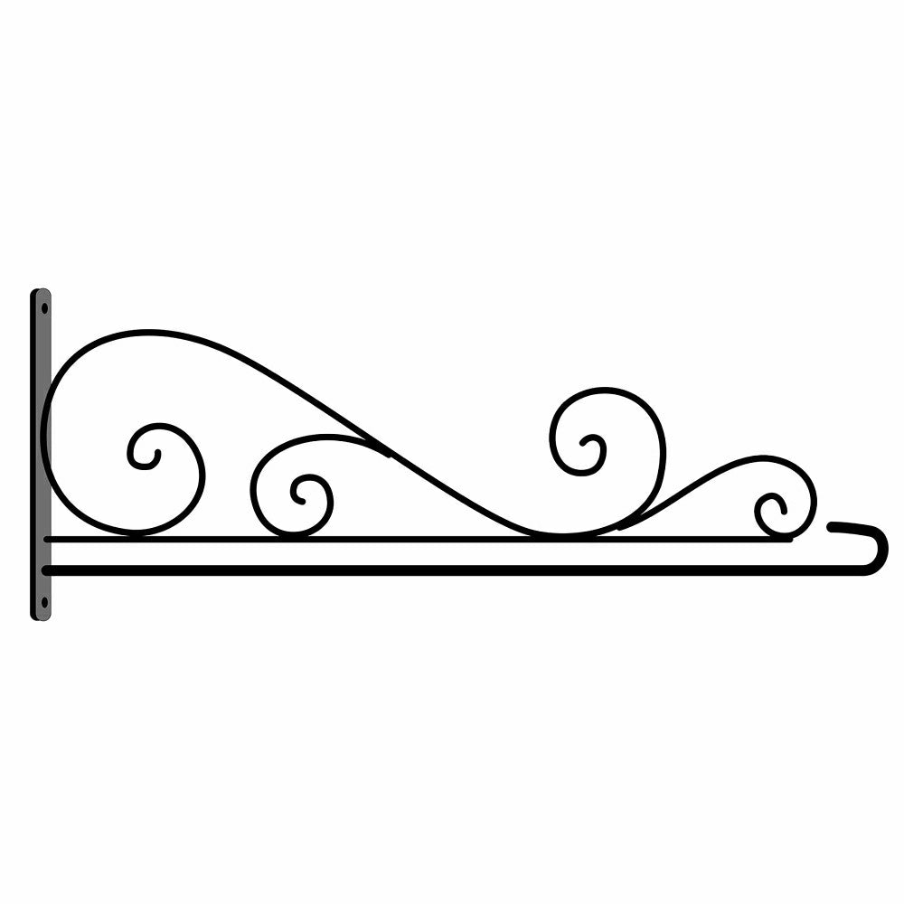 Plow & Hearth Swirl Wall-Mount House Flag Hanger