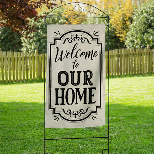 Plow & Hearth Diamond House Flag Arbor Stand