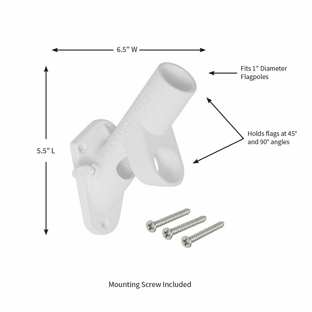 Plow & Hearth 2-Position Cast Iron House Flag Bracket