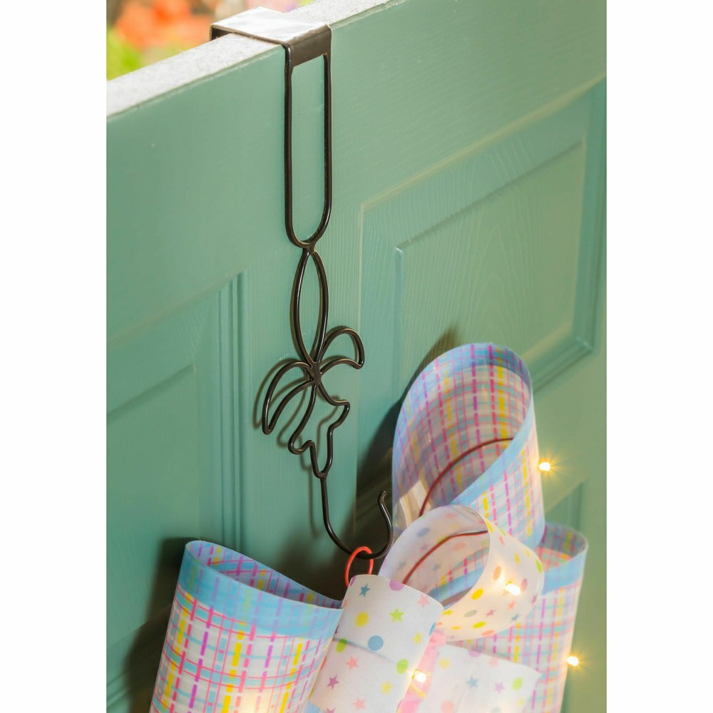 Plow & Hearth Door Tag Fleur de Lis Over-the-Door Hanger