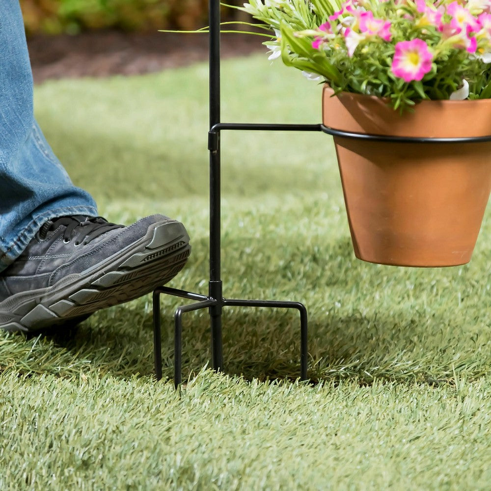Plow & Hearth Potted Plant Garden Flag Stand