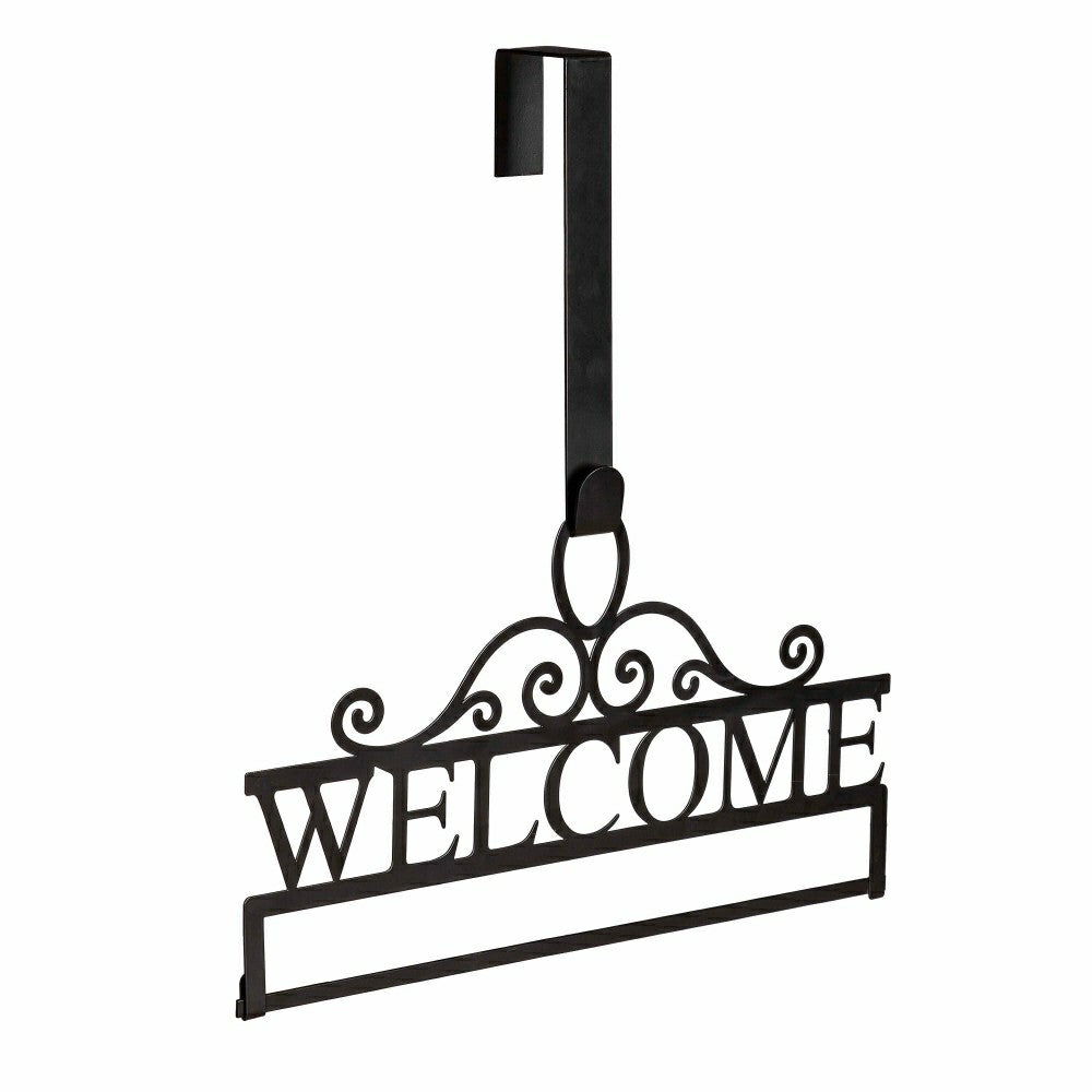 Plow & Hearth Welcome Garden Flag Over the Door Hanger