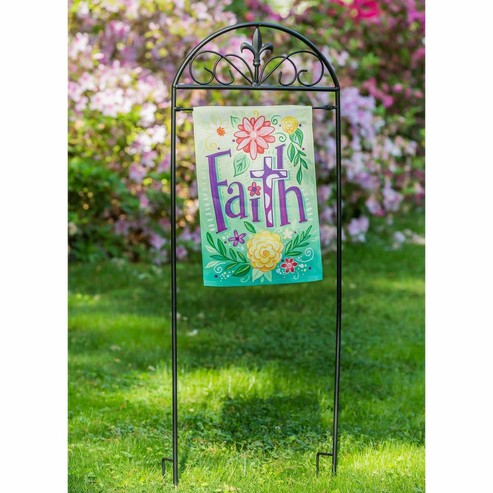 Plow & Hearth Fleur de Lis Garden Flag Arbor Stand