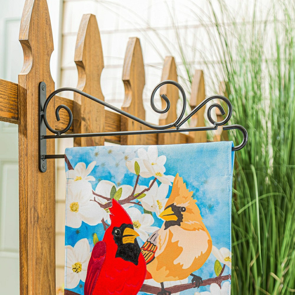 Plow & Hearth Swirl Wall-Mount Garden Flag Hanger
