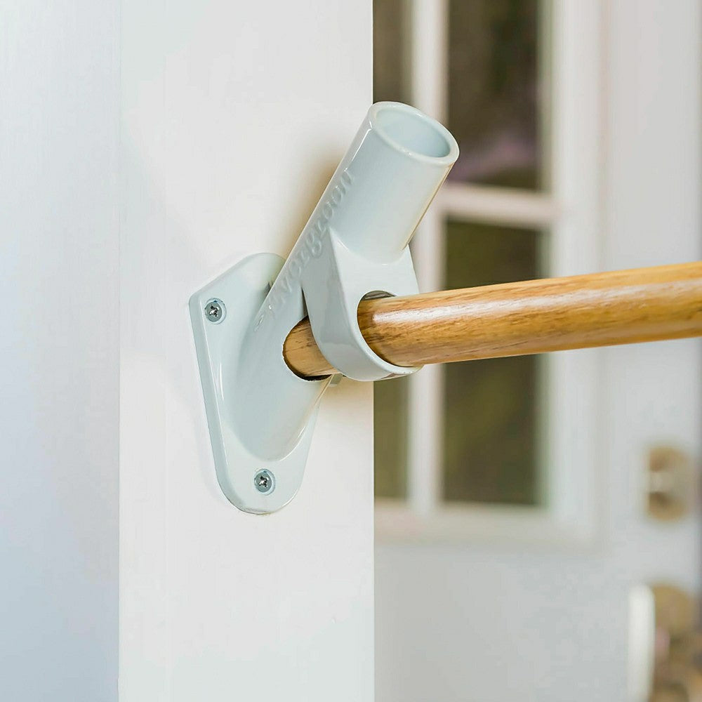 Plow & Hearth Two-Position Aluminum House Flag Bracket with White Finish