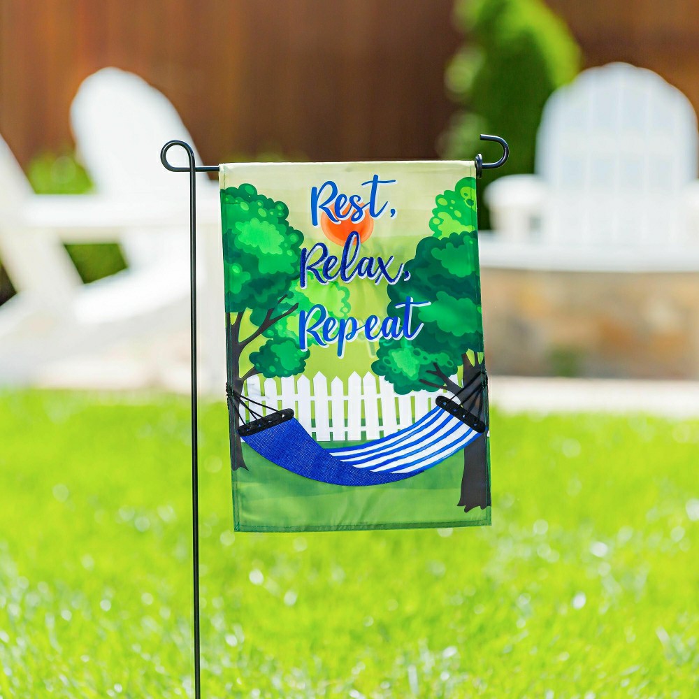 Plow & Hearth Metal Garden Flag Stand, 3 piece