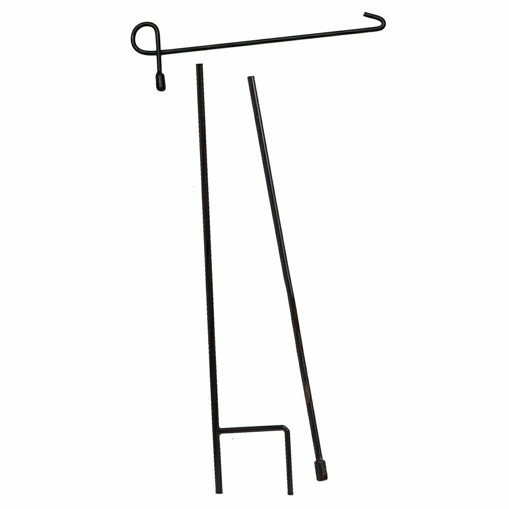 Plow & Hearth Metal Garden Flag Stand, 3 piece