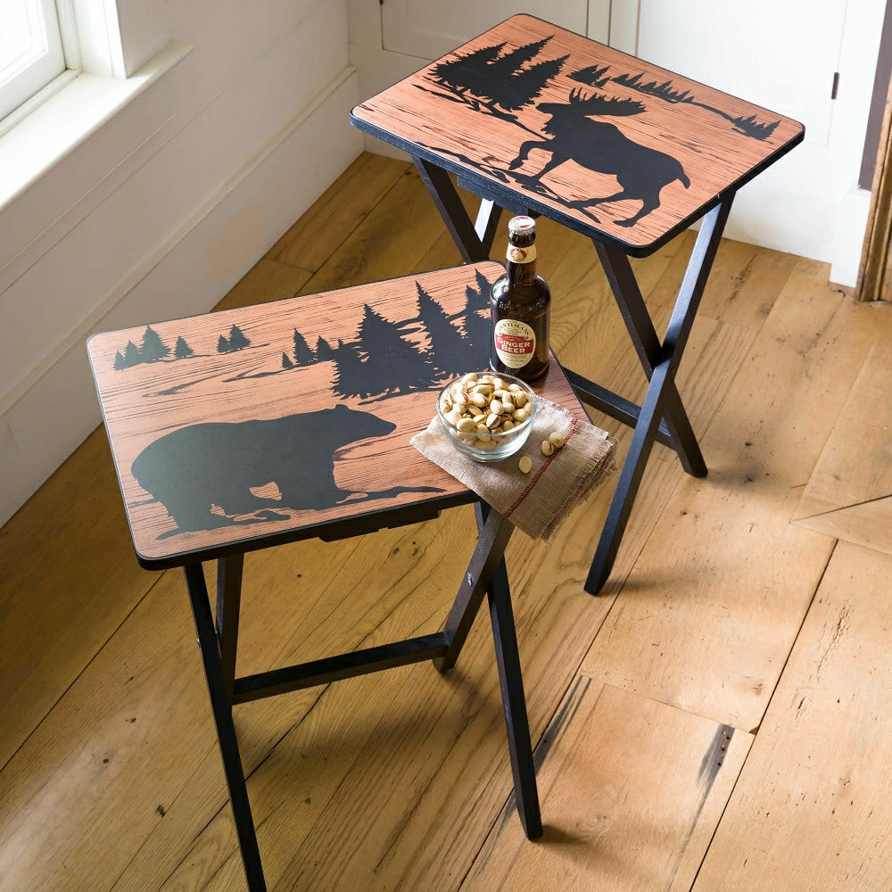 Plow & Hearth Wilderness TV Trays, Set of 2