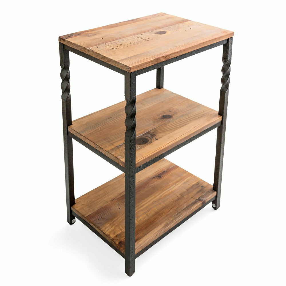 Plow & Hearth Deep Creek End Table with Shelves