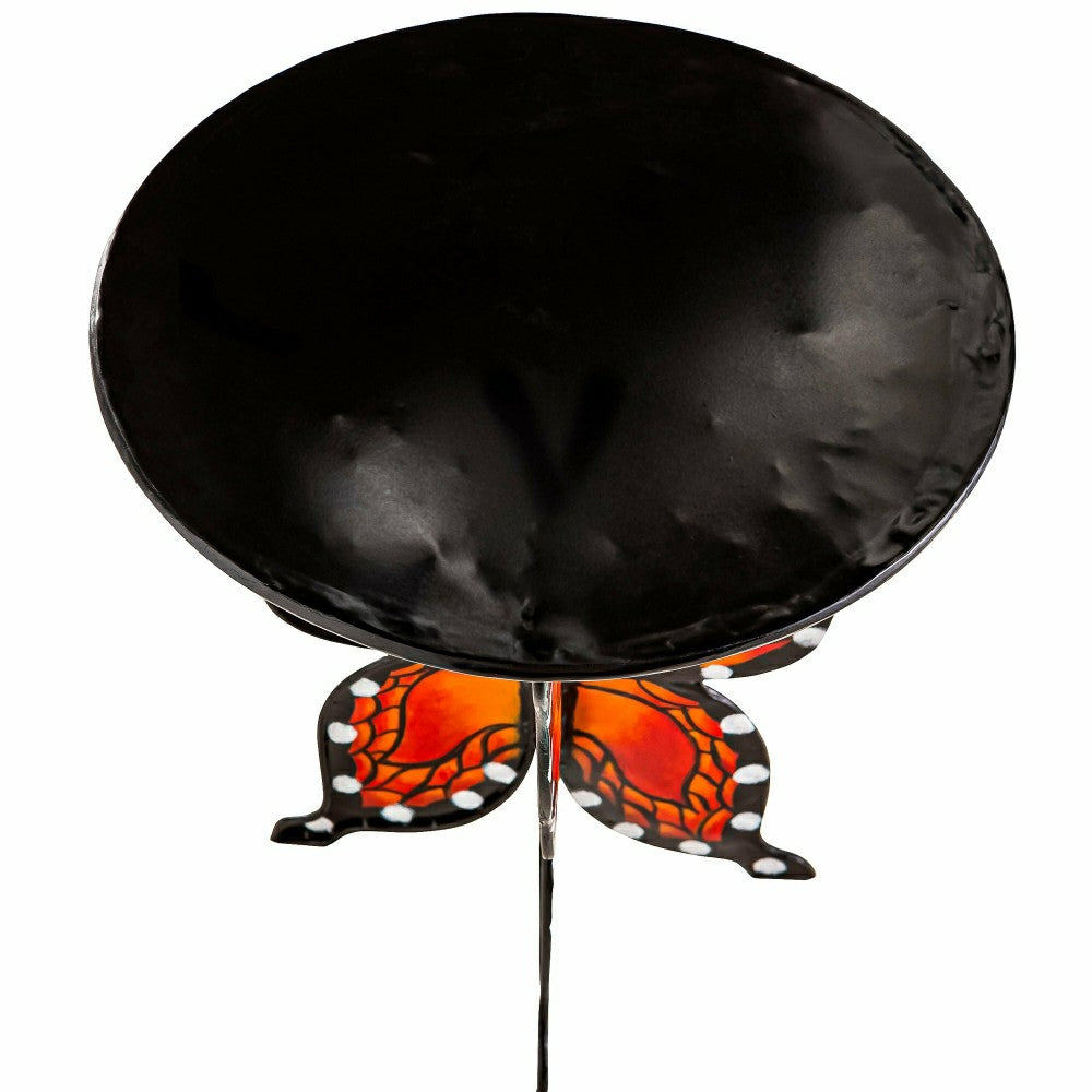 Plow & Hearth Handcrafted Metal Monarch Butterfly Side Table