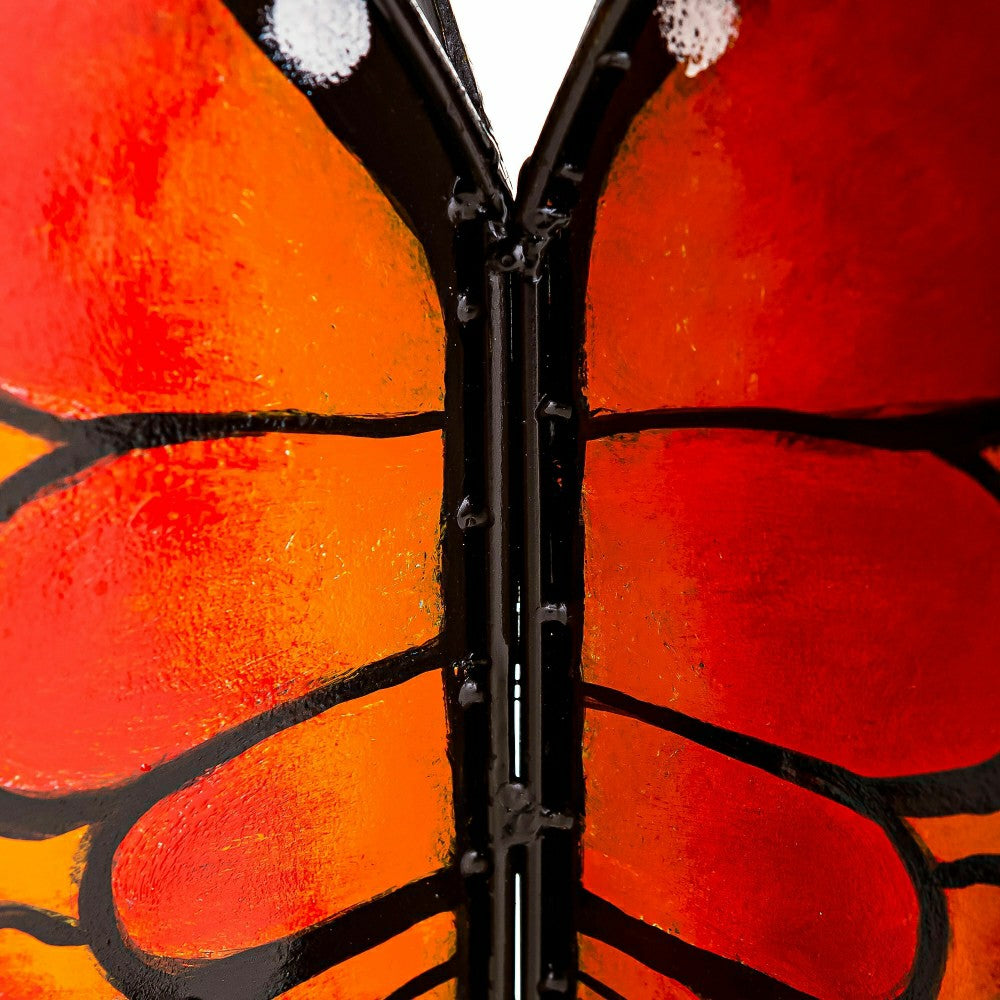 Plow & Hearth Handcrafted Metal Monarch Butterfly Side Table