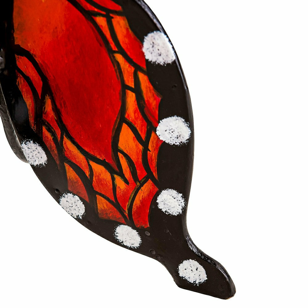 Plow & Hearth Handcrafted Metal Monarch Butterfly Side Table