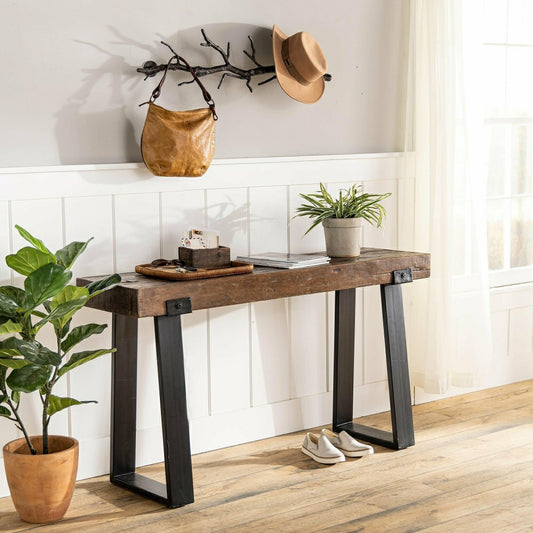 Plow & Hearth Richland Indoor/Outdoor Reclaimed Wood Console Table