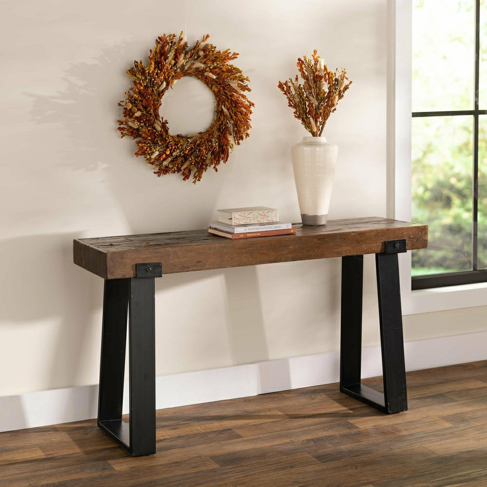 Plow & Hearth Richland Indoor/Outdoor Reclaimed Wood Console Table