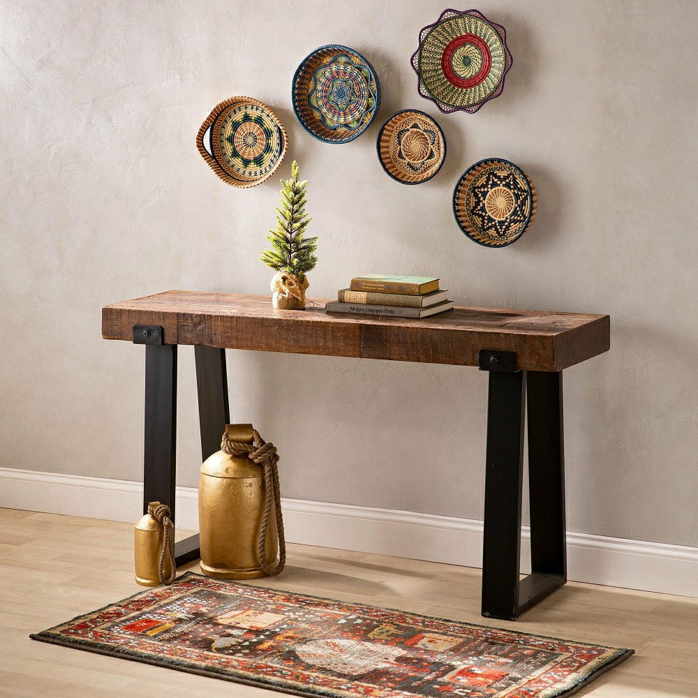 Plow & Hearth Richland Indoor/Outdoor Reclaimed Wood Console Table