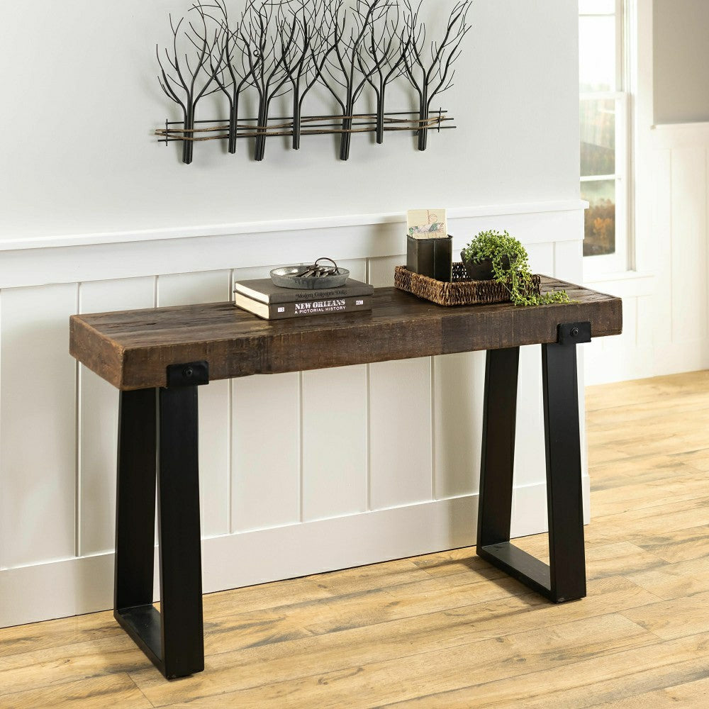 Plow & Hearth Richland Indoor/Outdoor Reclaimed Wood Console Table