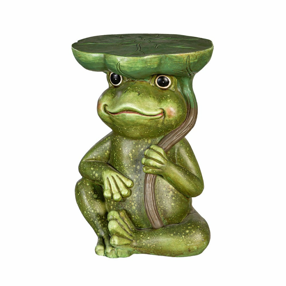 Plow & Hearth 17" Resin Frog Patio Table