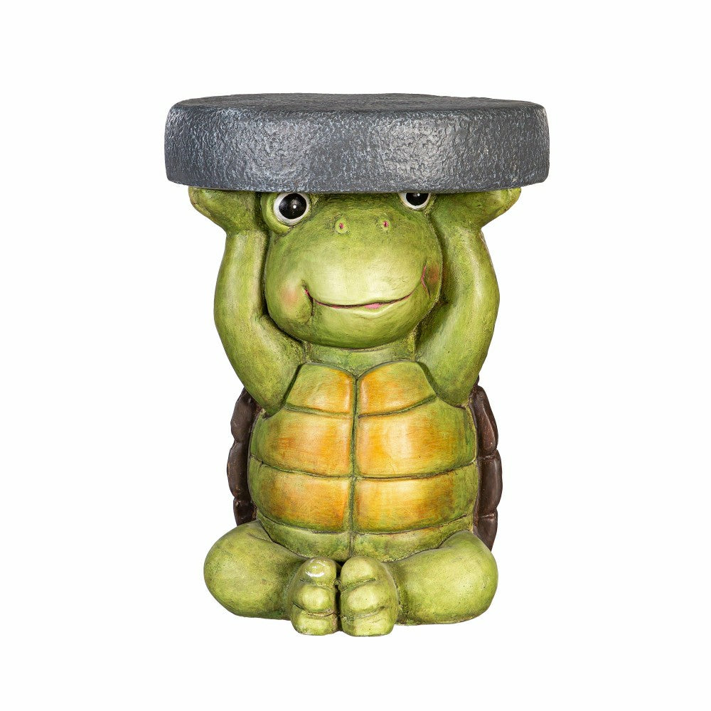 Plow & Hearth 17" Resin Turtle Patio Table